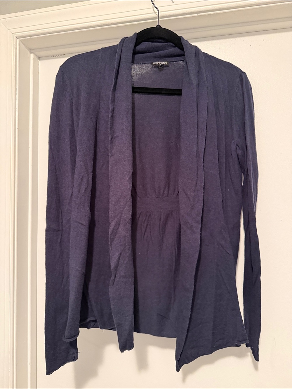 Express Women's Open-Front Cardigan - Deep Navy Blue